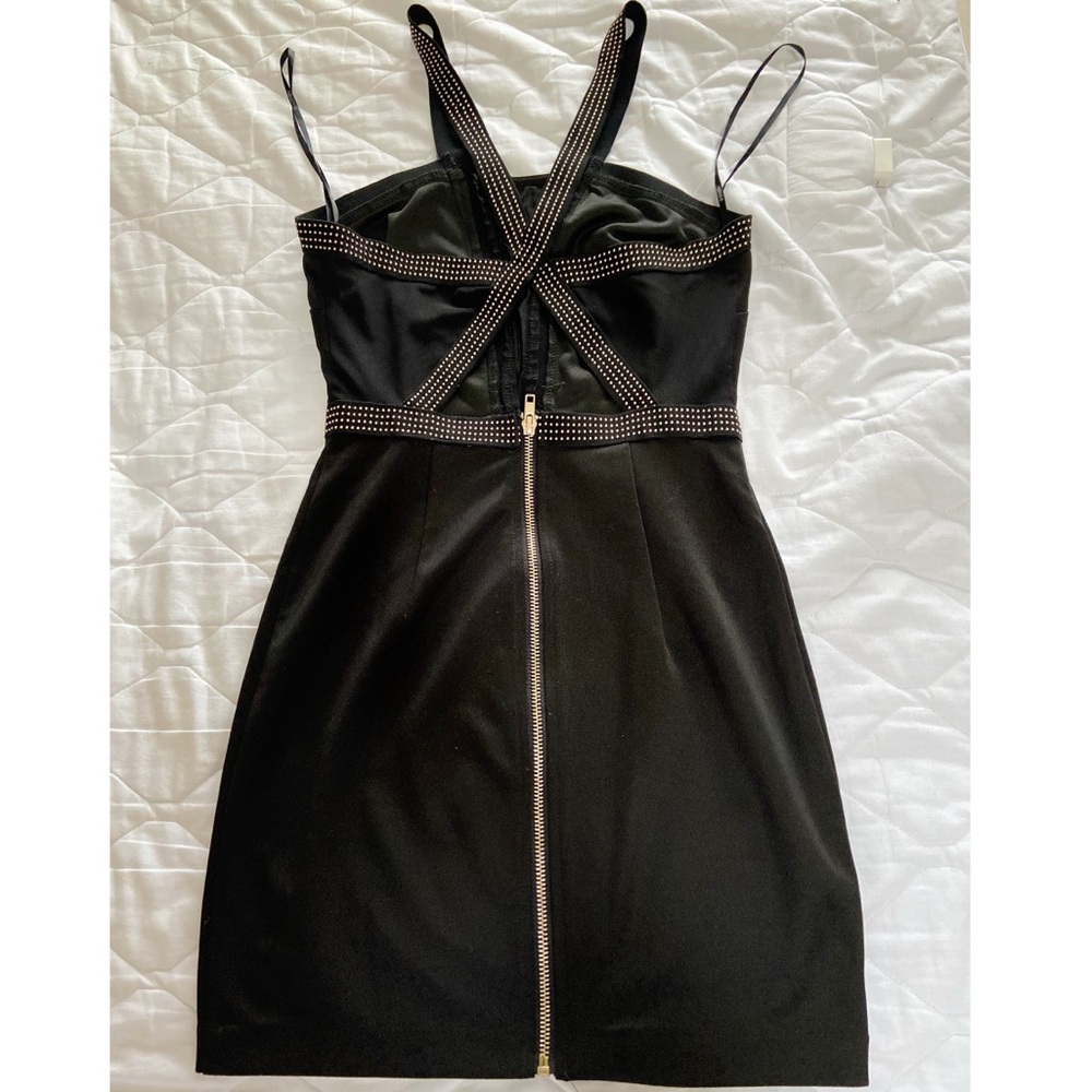 NWOT Forever21 Short Open back Mesh Black Dress